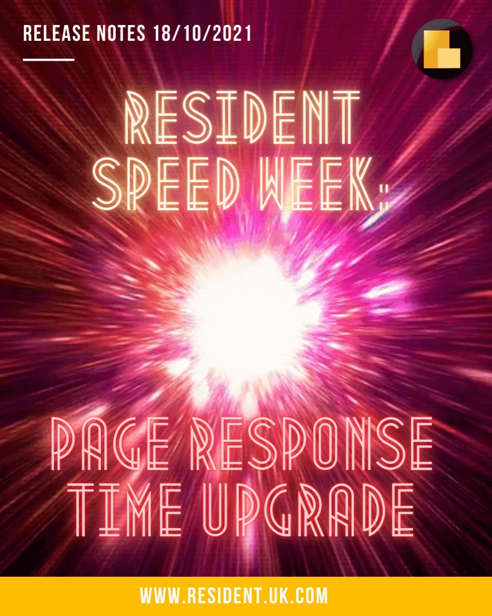 Resident Speed Week #1 – 18th October 2021