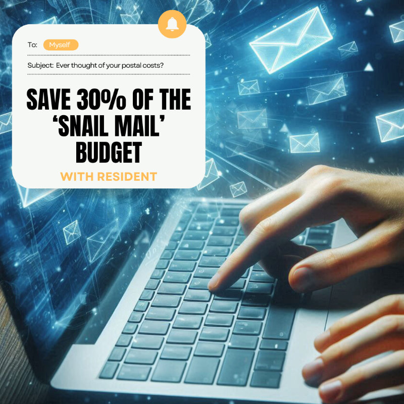 Save 30% of the ‘snail mail’ budget