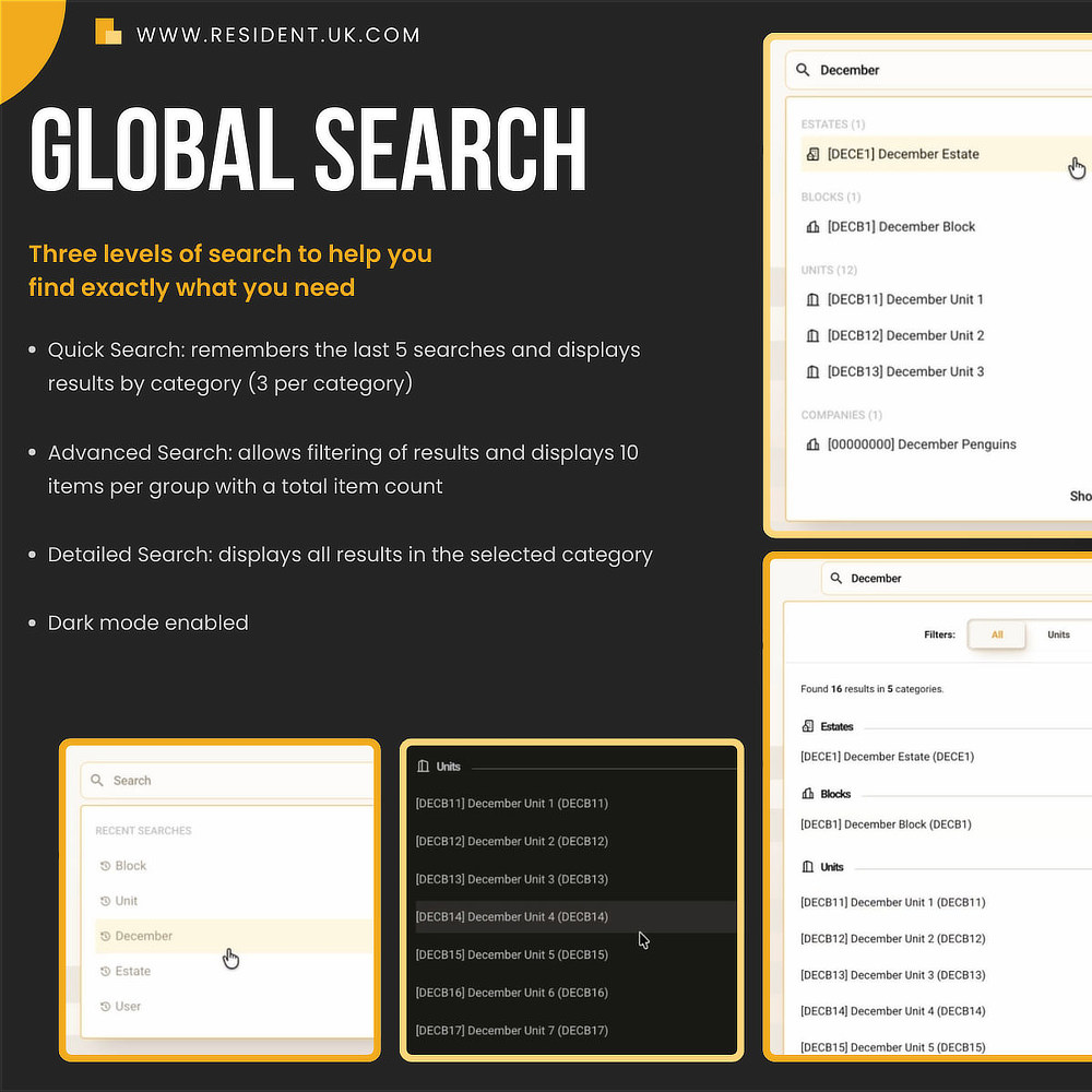 Resident v4 sneak peek #2 – Global Search